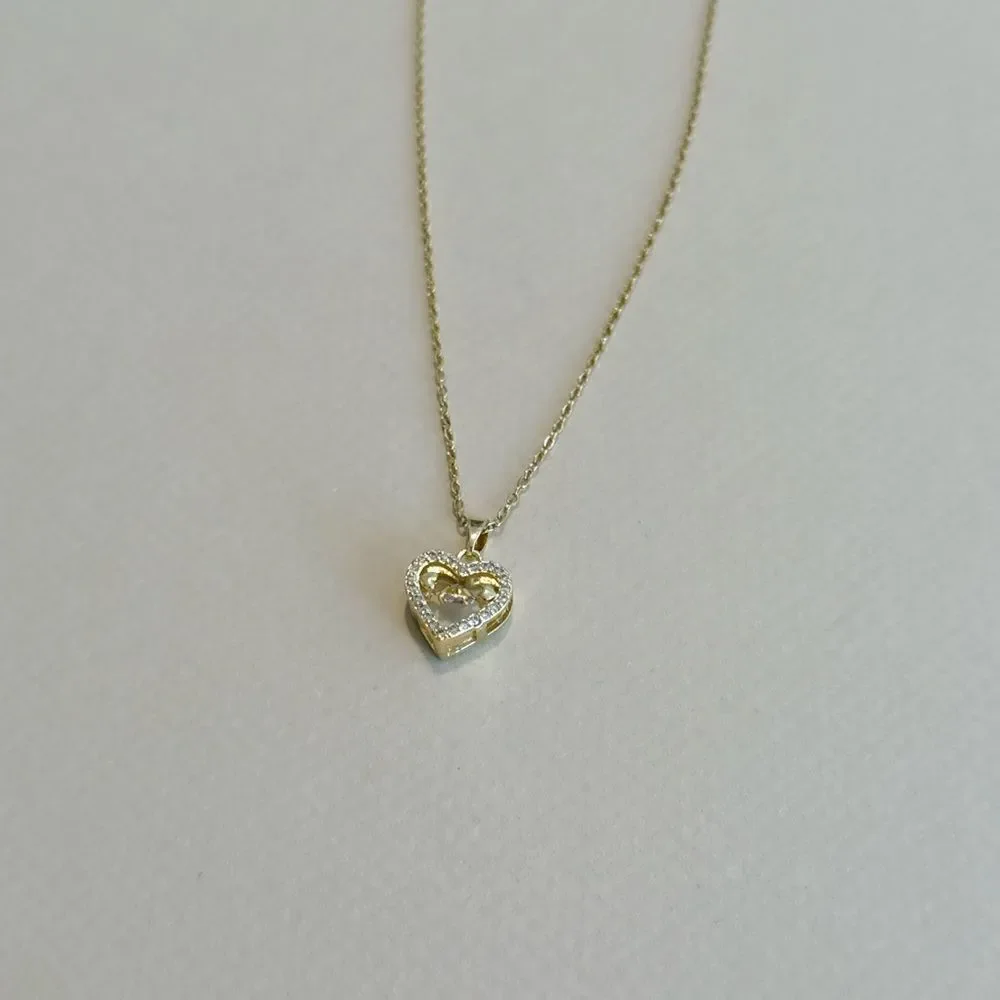 Crystal heart necklace M995